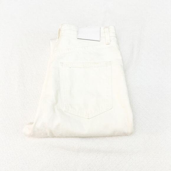 Denim Forum Aritzia The Joni High Rise Loose White Denim Jeans Size 26 x 29L - Picture 1 of 7